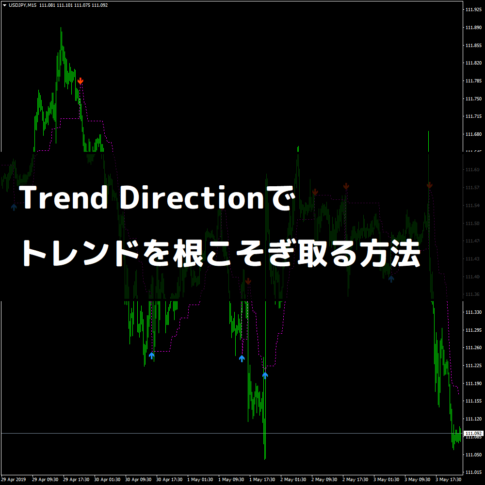 Trend Directionで トレンドを根こそぎ取る方法