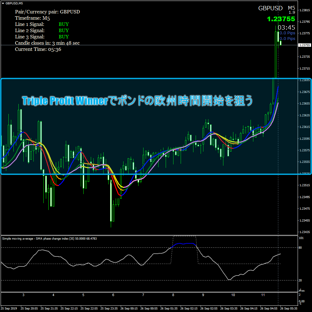 Triple Profit Winnerでポンドの欧州時間開始を狙う