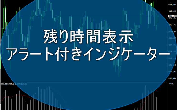 ローソク足確定までの残り時間表示とアラート付きインジケーター「Trader's Clock」