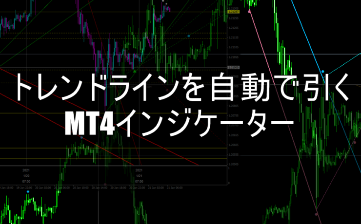 MT4でトレンドラインを自動で引くインジケーター