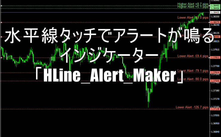 水平線タッチでアラートが鳴るインジケーター「HLine_Alert_Maker」