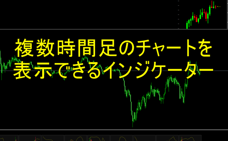 1つのチャートに複数時間足のチャートを表示するインジケーター