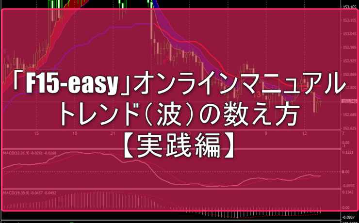 「F15-easy」オンラインマニュアル：トレンド（波）の数え方【実践編】