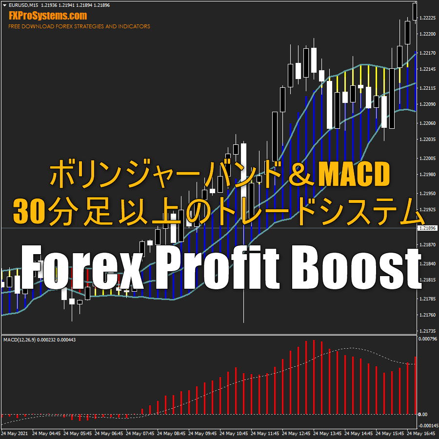 ボリンジャーバンド＆MACDを使った30分足以上のトレードシステム