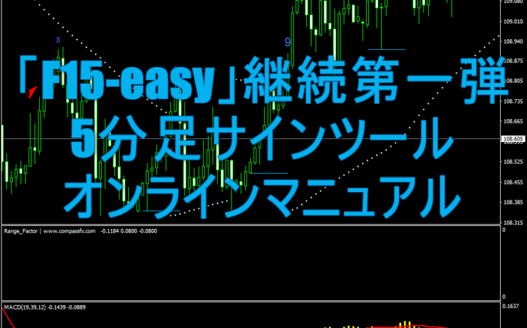 「F15-easy」継続第一弾5分足サインツールのオンラインマニュアル