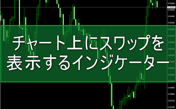 チャート上にスワップを表示するインジケーター