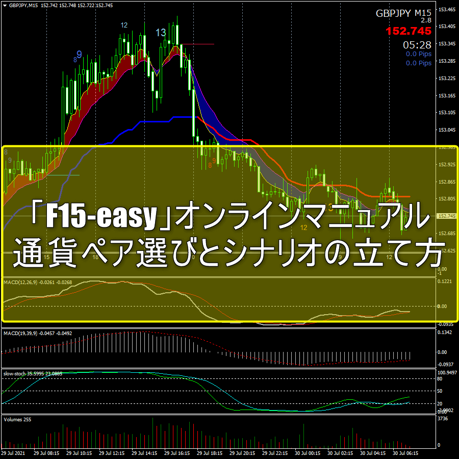 「F15-easy」オンラインマニュアル：通貨ペア選びとシナリオの立て方