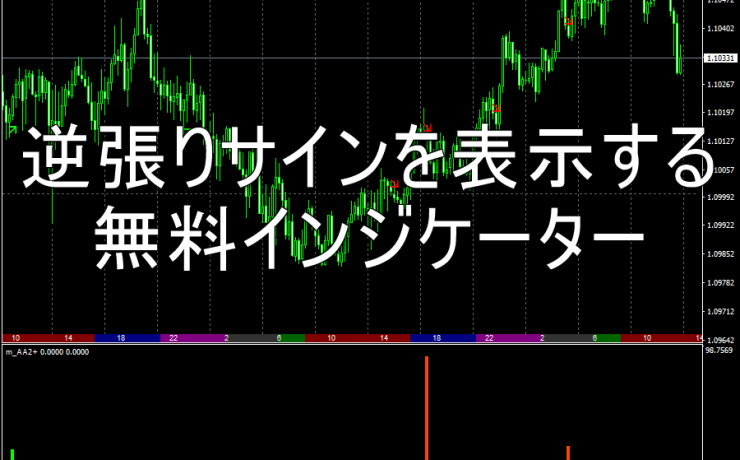 逆張りサインを表示する無料インジケーター