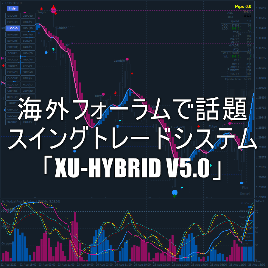 海外フォーラムで話題のスイングトレードシステム「XU-HYBRID V5.0 