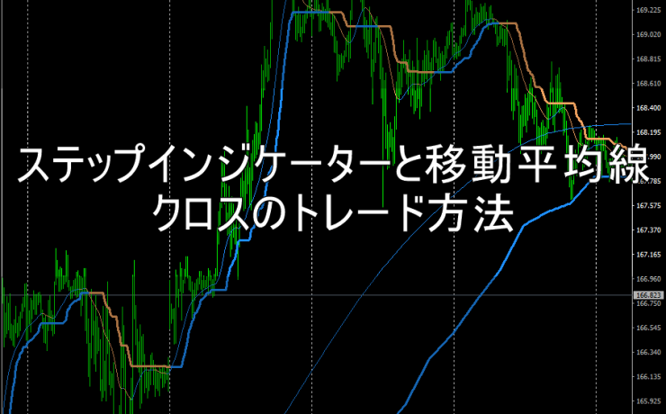 ステップインジケーターと移動平均線のクロスのトレード方法