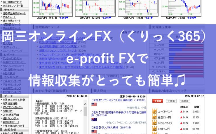 岡三オンラインFX（くりっく365）e-profit FX