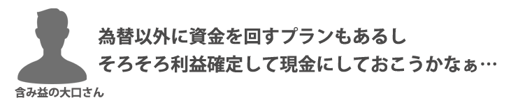 大口機関投資家の思惑