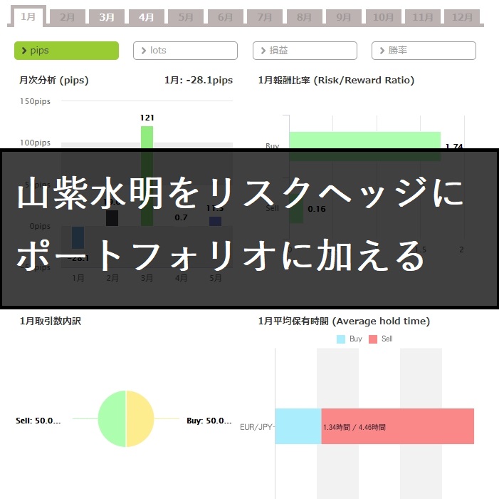 山紫水明をリスクヘッジにポートフォリオに加える