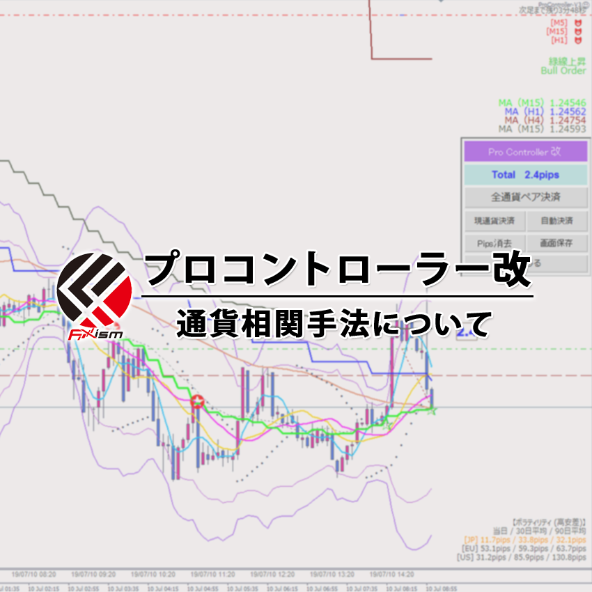 プロコントローラー改と通貨相関手法について