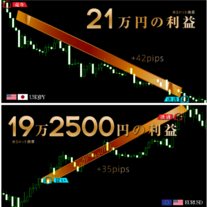 世界が奪い合った天才のスキャルピングの実績チャート