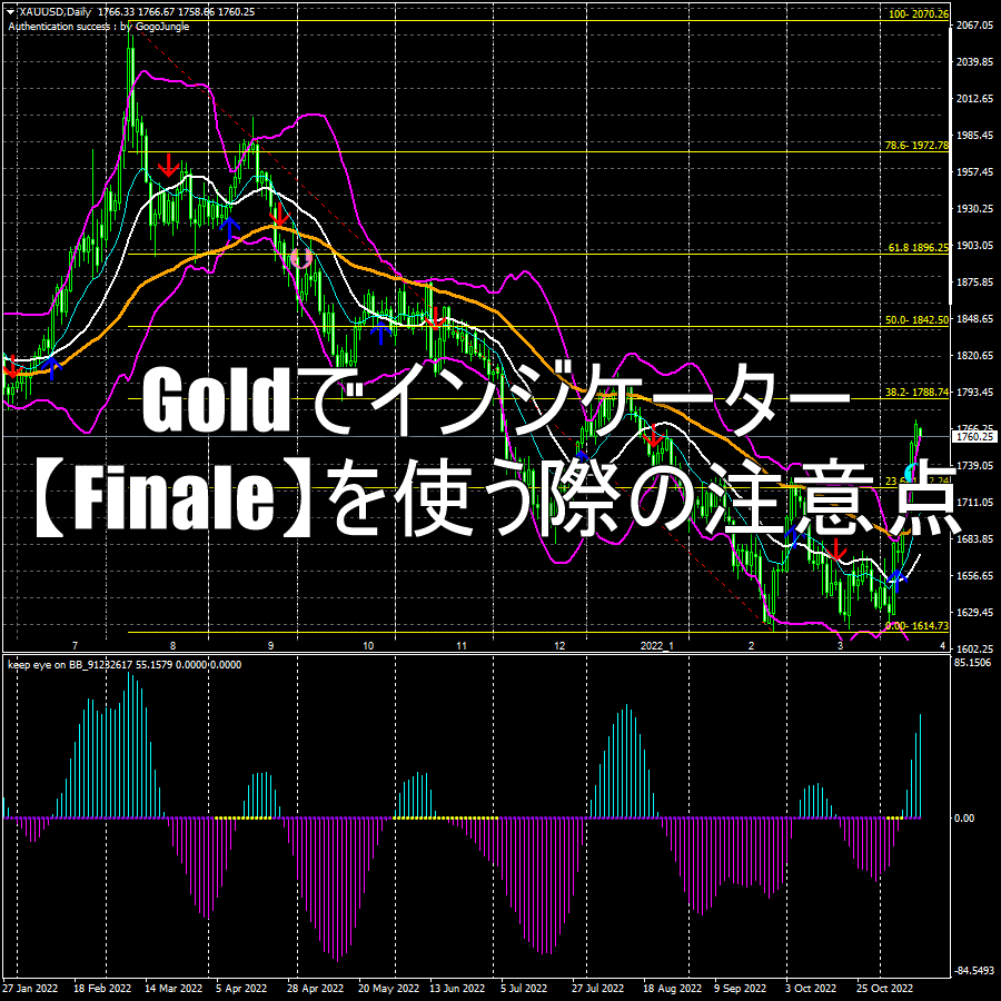 Goldでインジケーター【Finale】を使う際の注意点