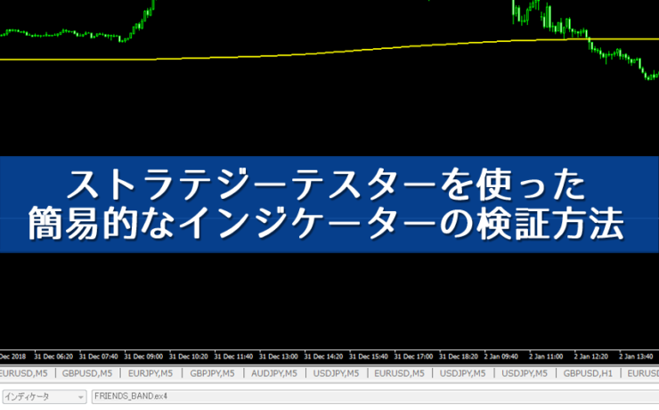 ストラテジーテスターを使った簡易的なインジケーターの検証方法