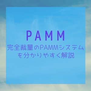 完全裁量のPAMMシステムを分かりやすく解説