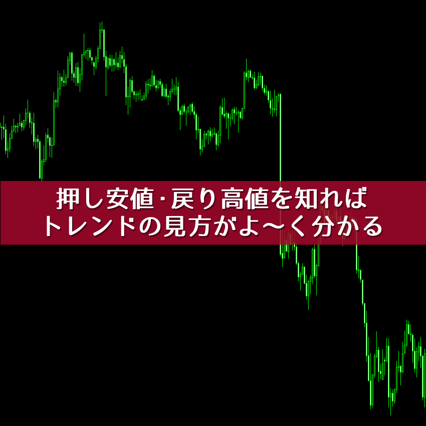 押し安値・戻り高値を知ればトレンドの見方がよく分かる