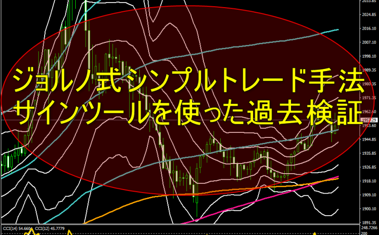 ジョルノ式シンプルトレード手法とサインツールを使った過去検証
