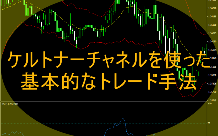 ケルトナーチャネルを使った基本的なトレード手法を紹介します