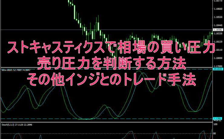 ストキャスティクスで相場の買いや売り圧力を判断する方法とトレード手法